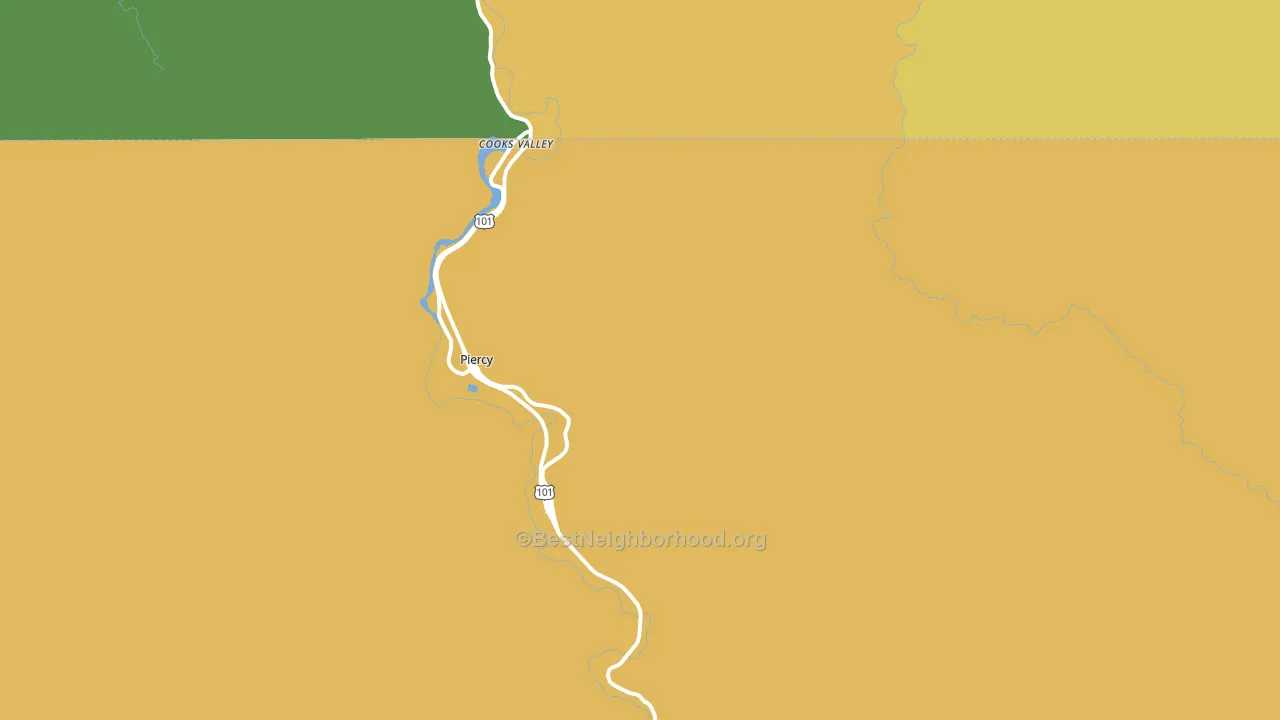 95587, CA block-group voter-turnout map