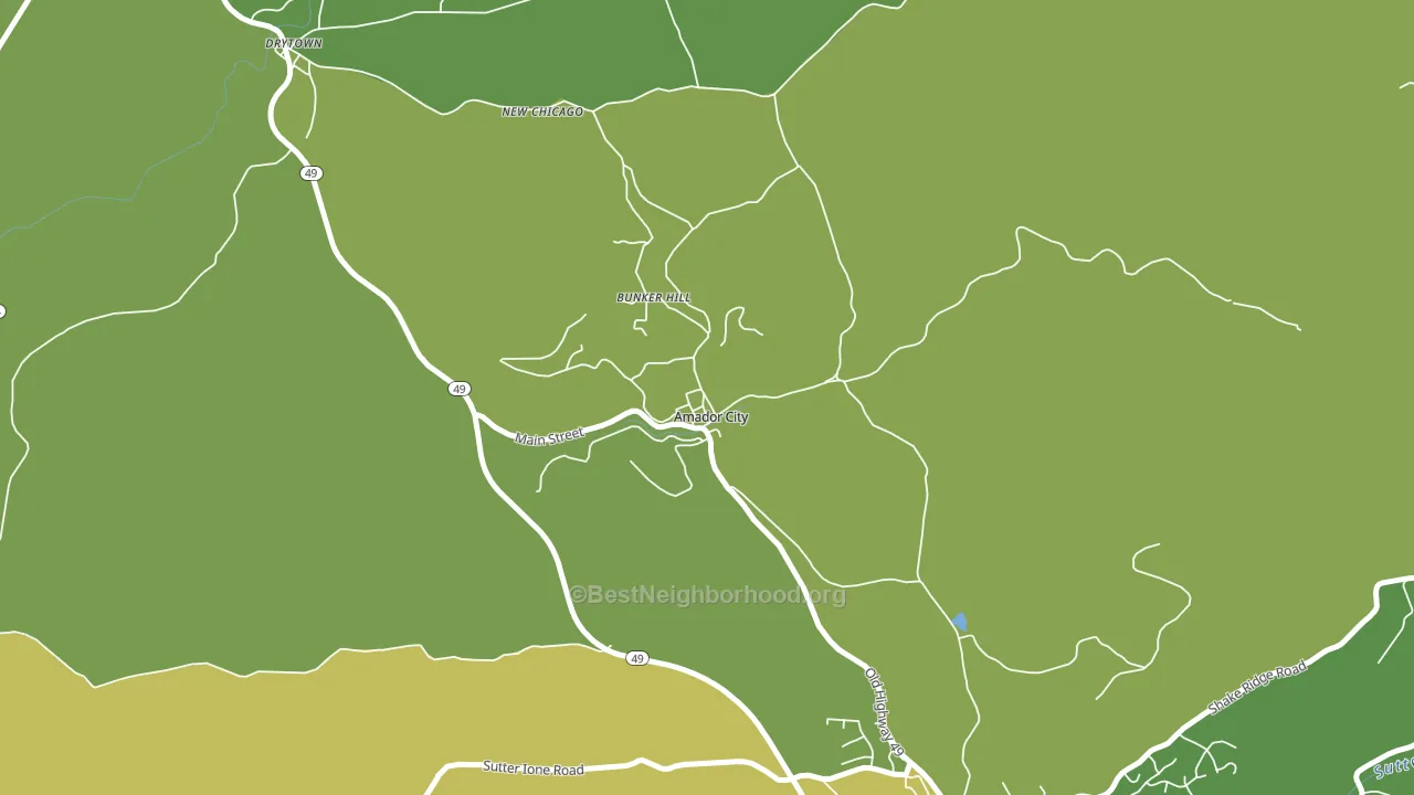 95601, CA block-group voter-turnout map