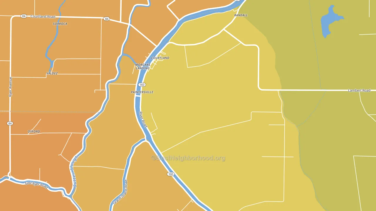 95615, CA block-group voter-turnout map