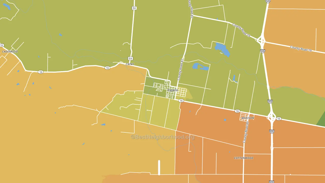 95627, CA block-group voter-turnout map