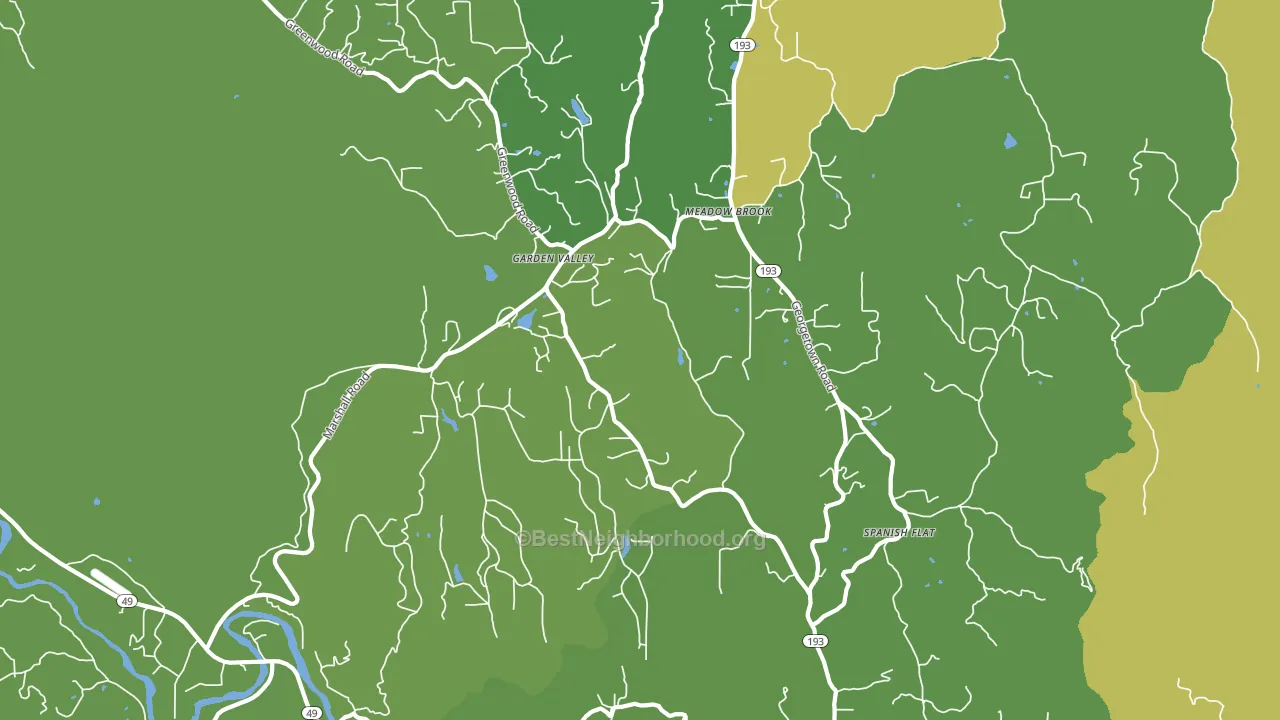 95633, CA block-group voter-turnout map