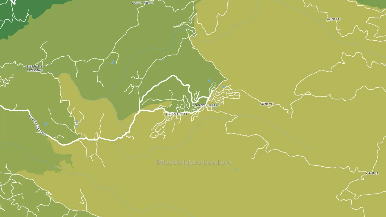95636, CA block-group voter-turnout map