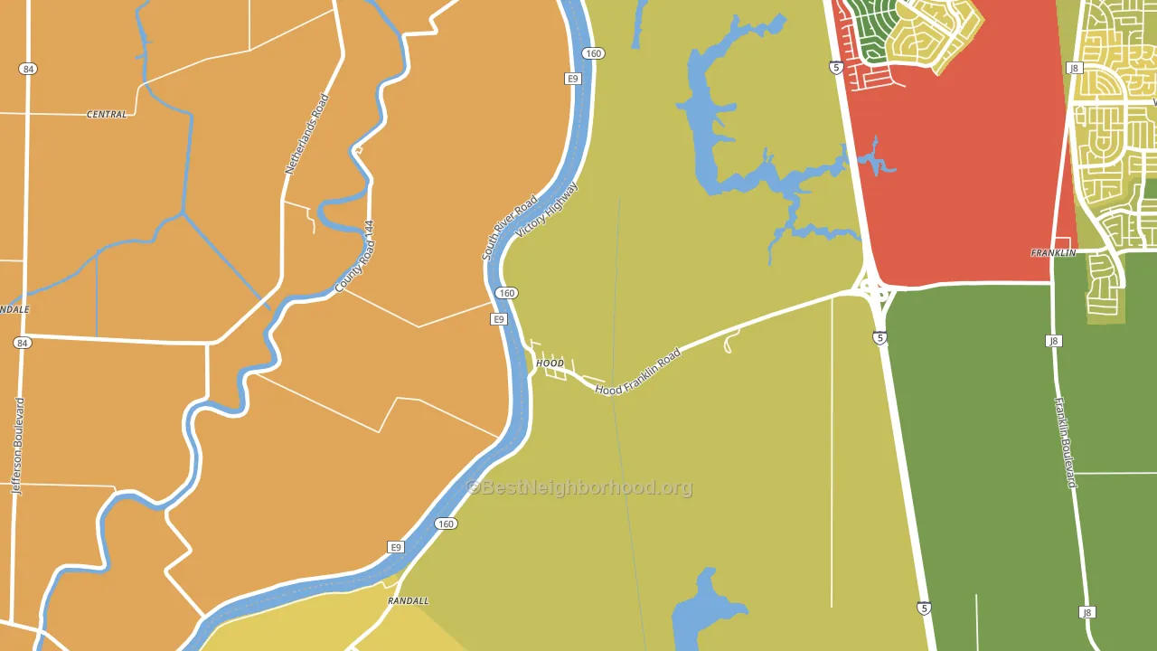 95639, CA block-group voter-turnout map