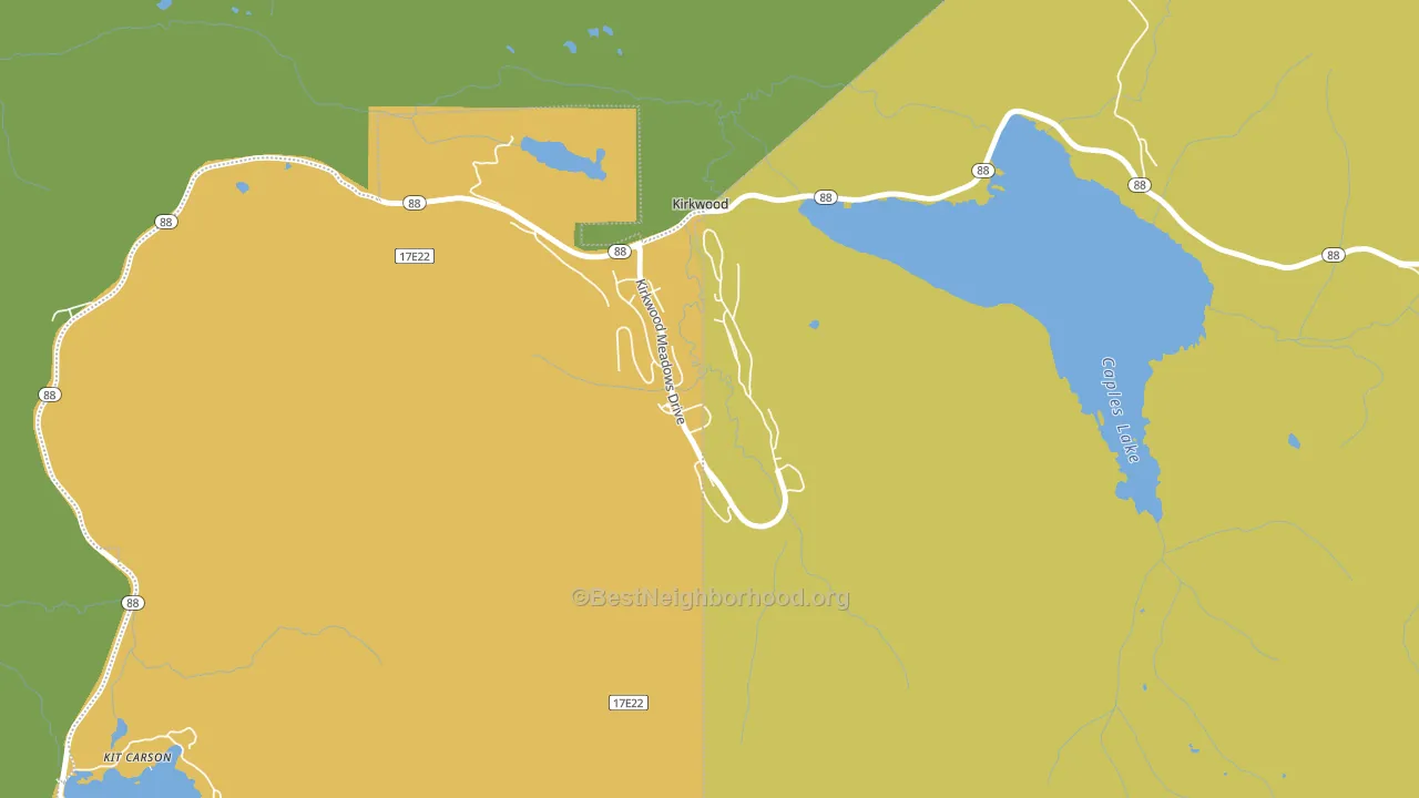 95646, CA block-group voter-turnout map
