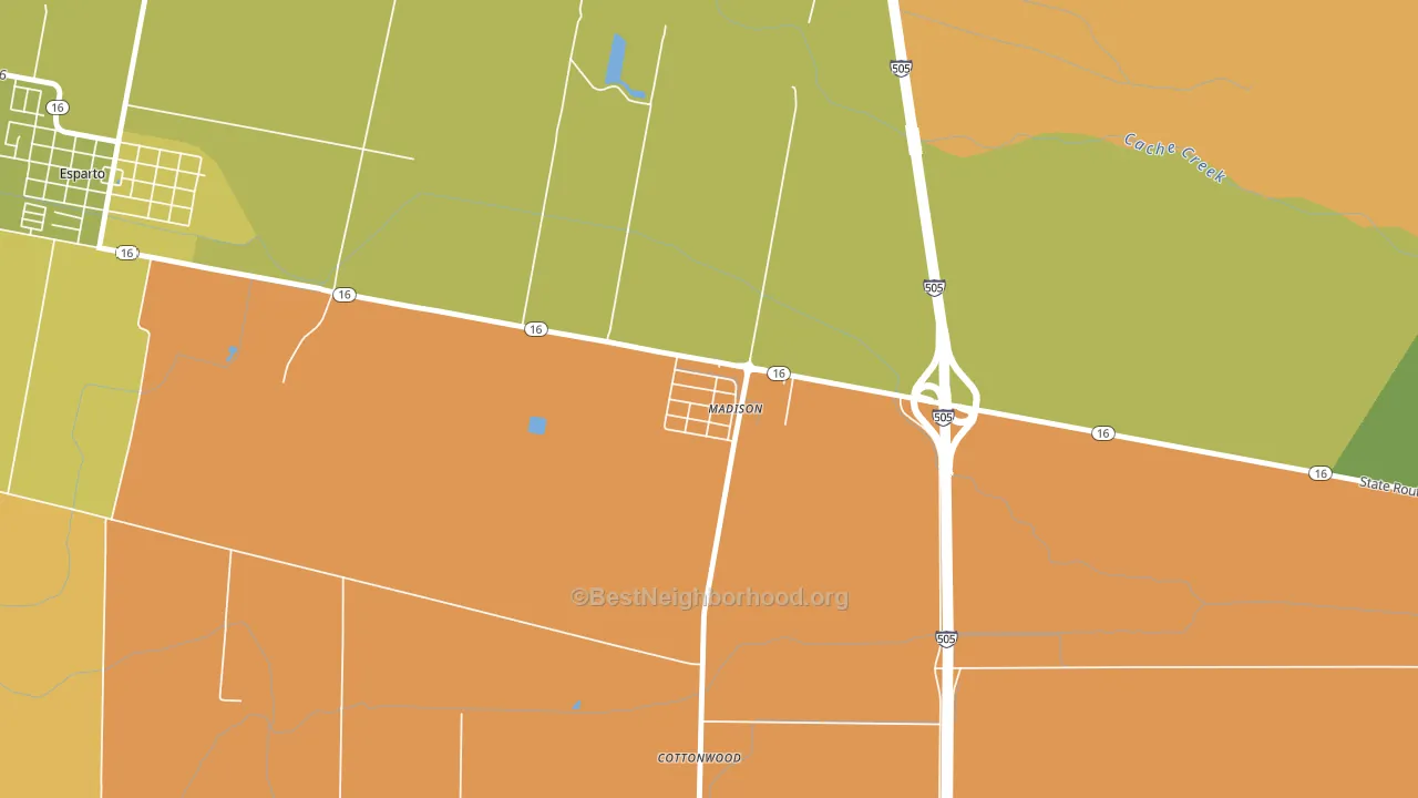 95653, CA block-group voter-turnout map