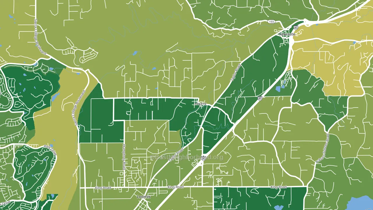 95663, CA block-group voter-turnout map
