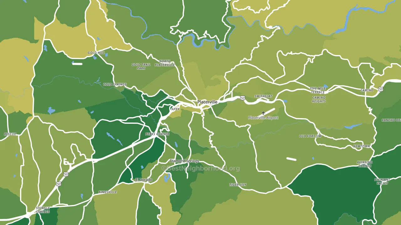95667, CA block-group voter-turnout map