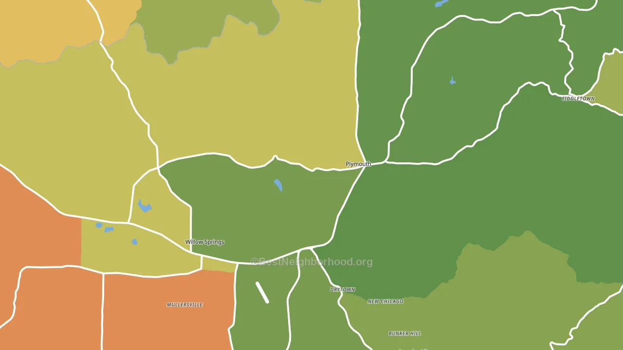 95669, CA block-group voter-turnout map