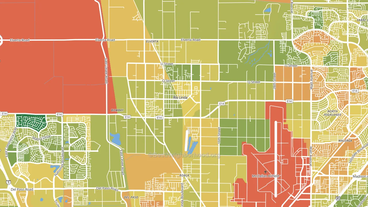95673, CA block-group voter-turnout map