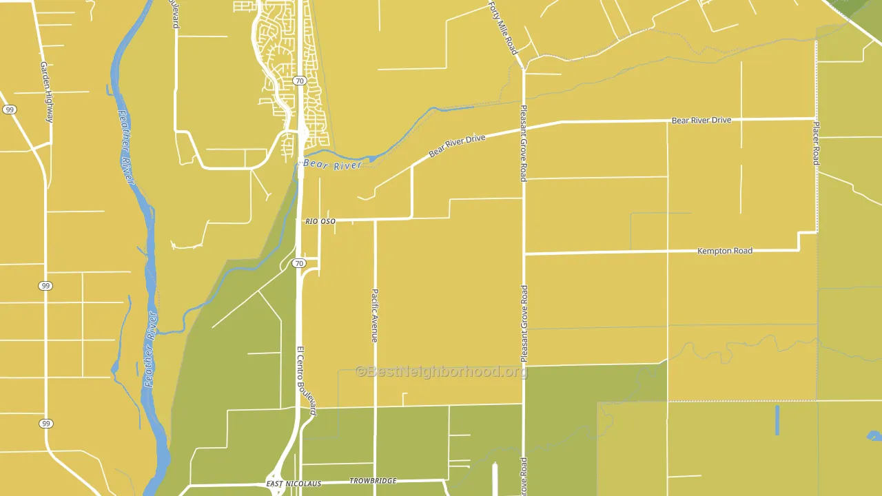 95674, CA block-group voter-turnout map