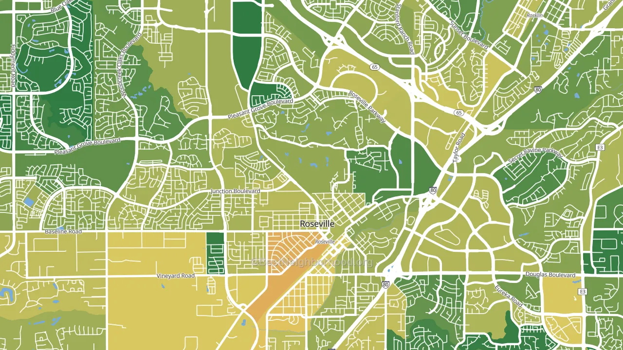 95678, CA block-group voter-turnout map