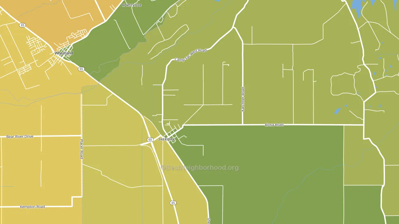 95681, CA block-group voter-turnout map