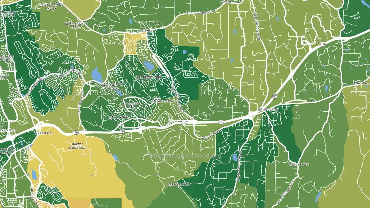 95682, CA block-group voter-turnout map