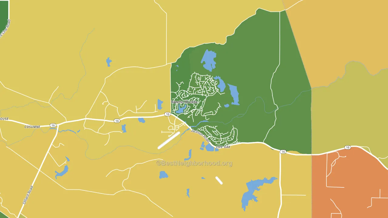 95683, CA block-group voter-turnout map
