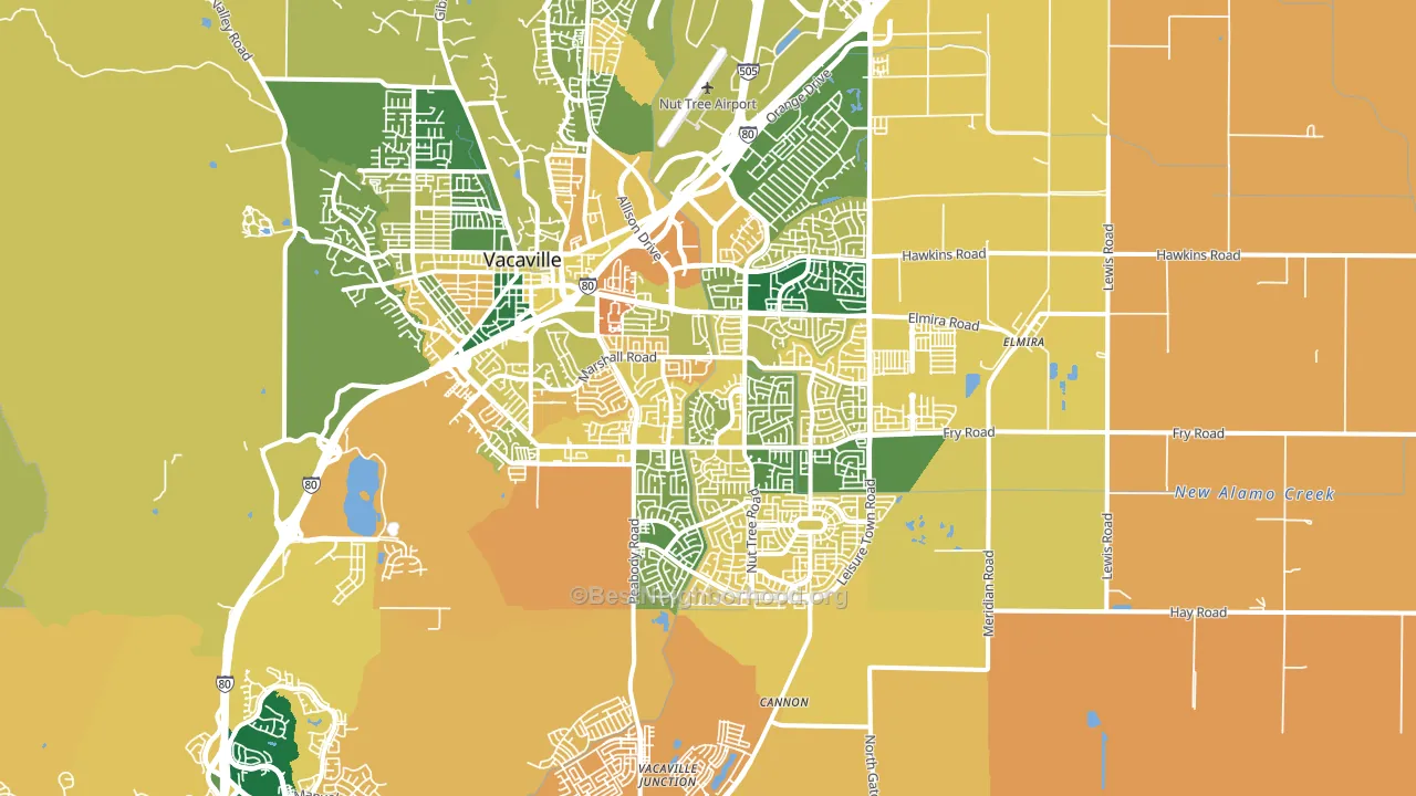 95687, CA block-group voter-turnout map