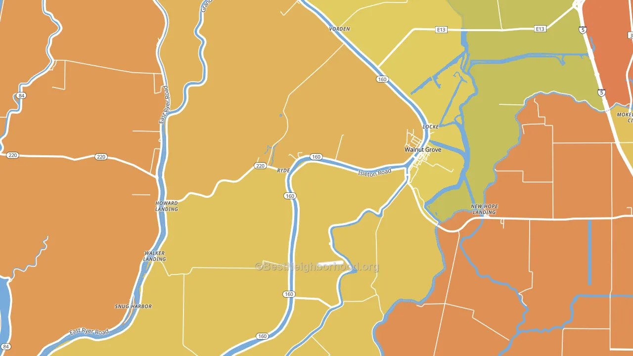 95690, CA block-group voter-turnout map
