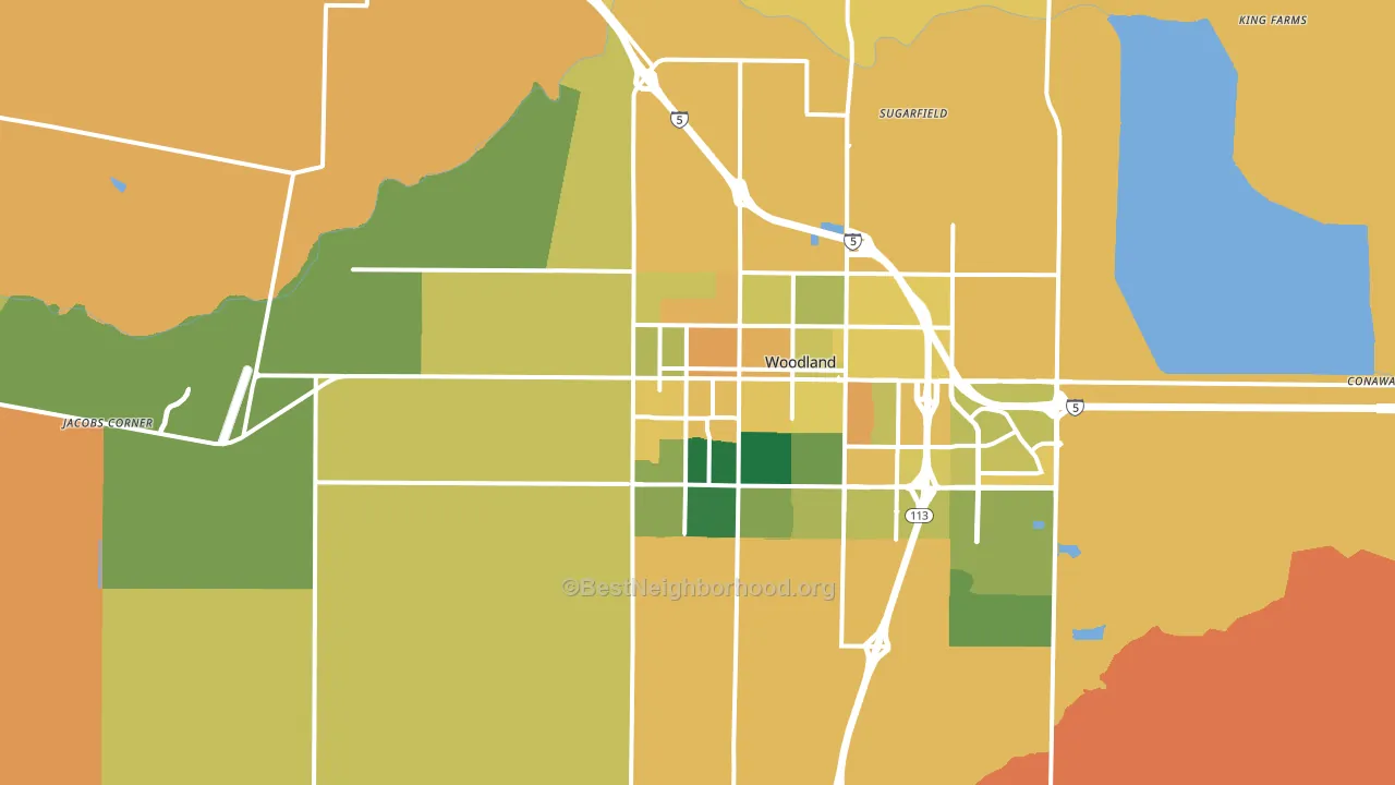 95695, CA block-group voter-turnout map