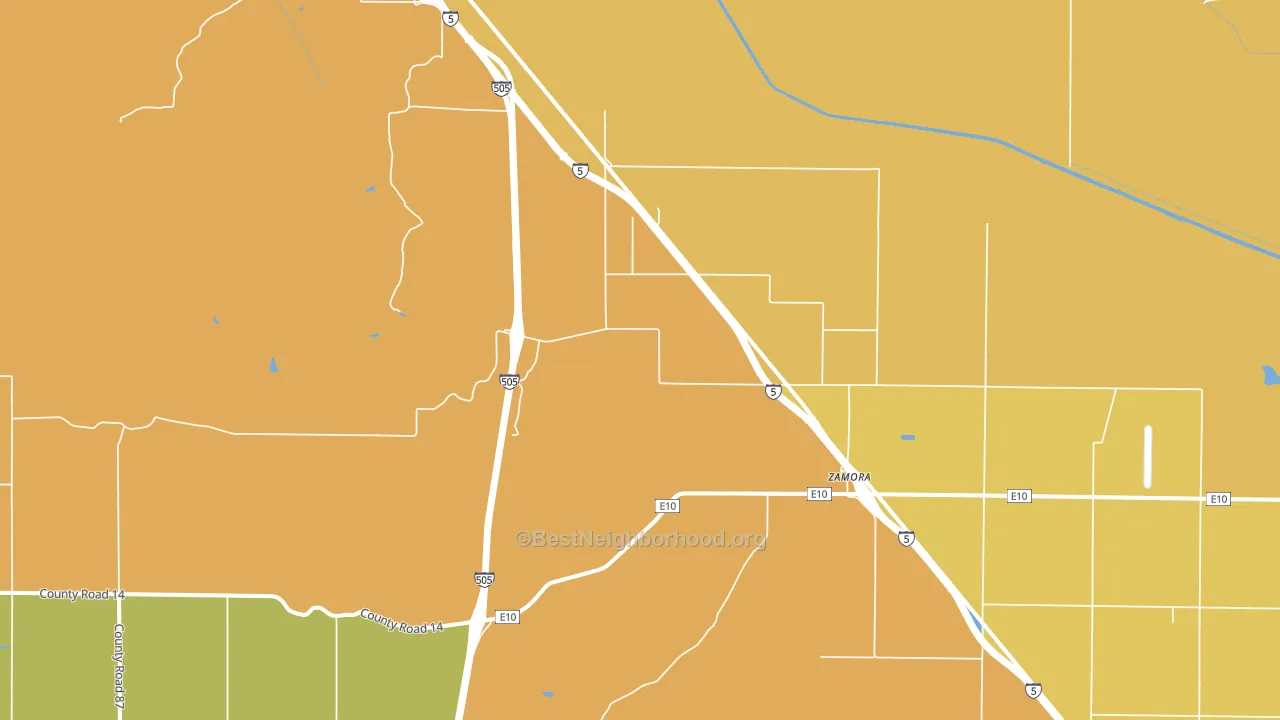 95698, CA block-group voter-turnout map