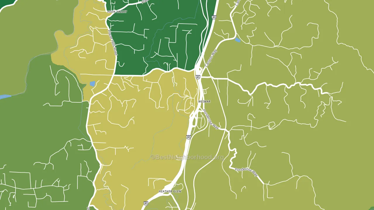 95736, CA block-group voter-turnout map