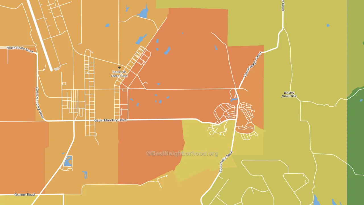 95903, CA block-group voter-turnout map