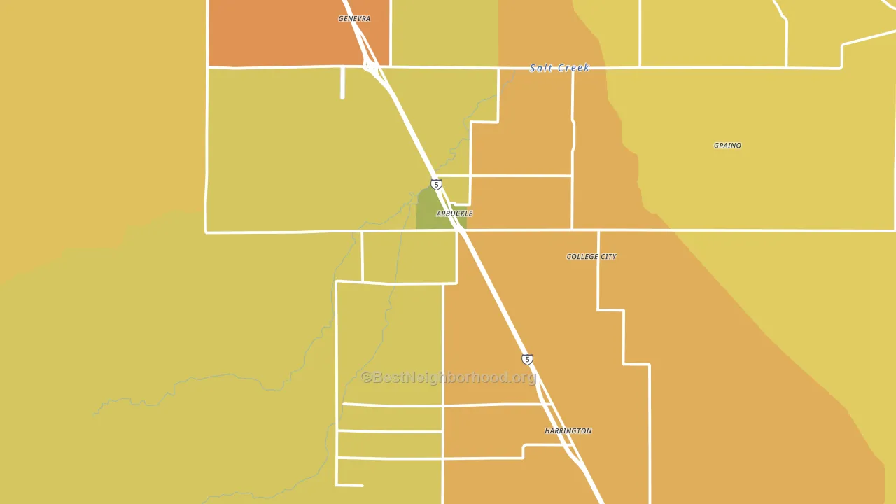 95912, CA block-group voter-turnout map