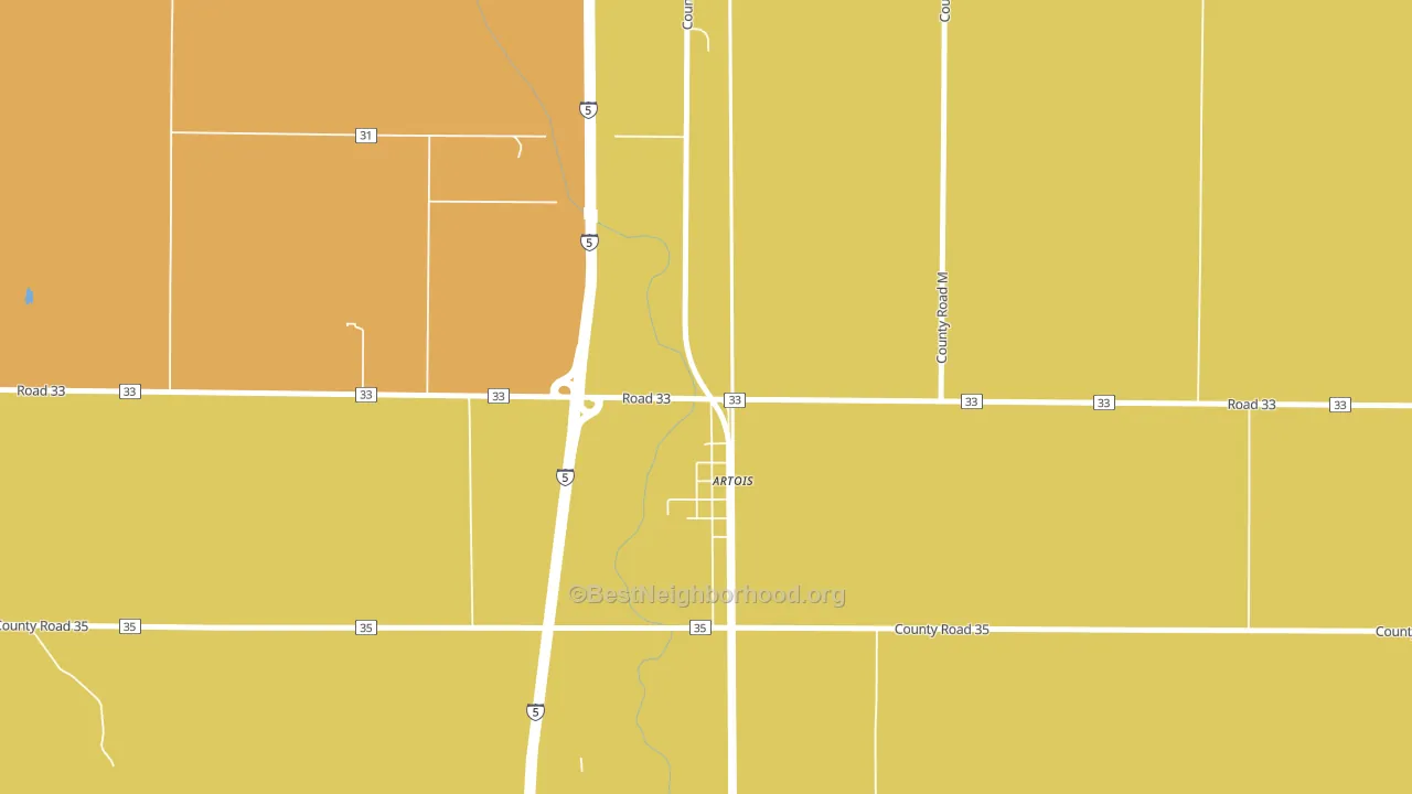95913, CA block-group voter-turnout map