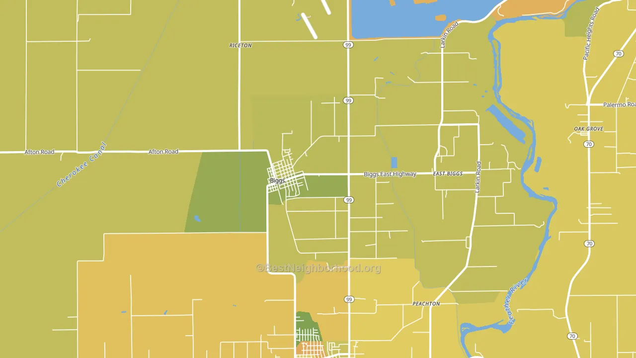 95917, CA block-group voter-turnout map