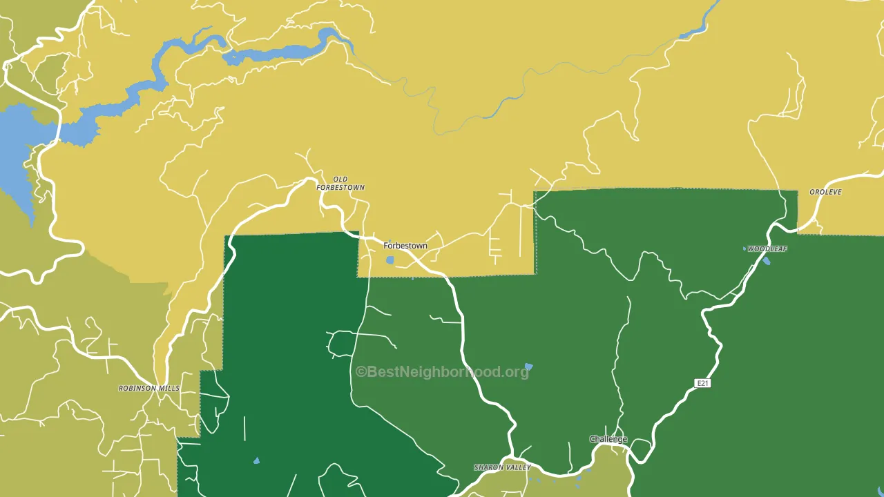 95941, CA block-group voter-turnout map