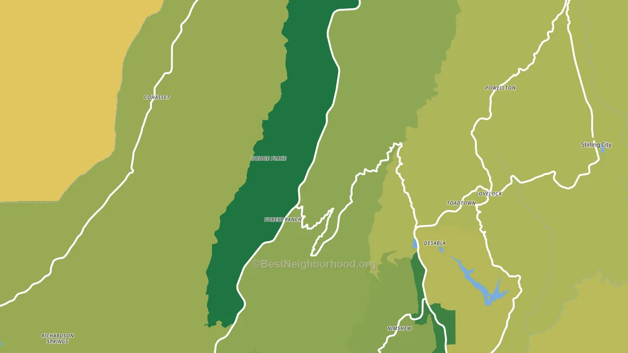 95942, CA block-group voter-turnout map
