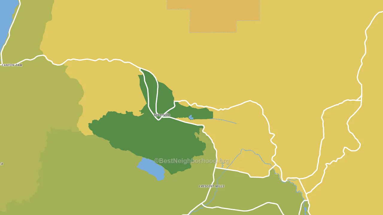 95947, CA block-group voter-turnout map