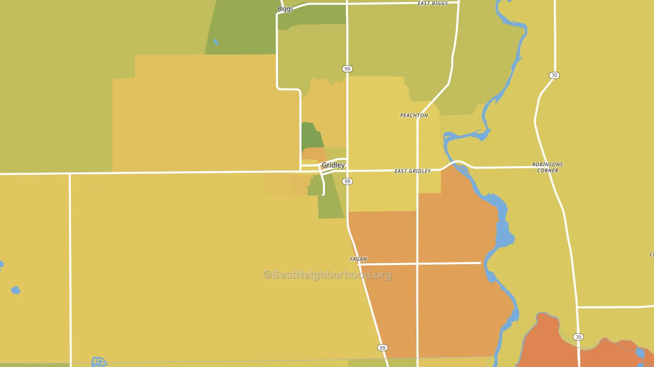 95948, CA block-group voter-turnout map