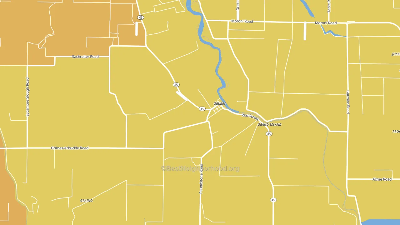 95950, CA block-group voter-turnout map