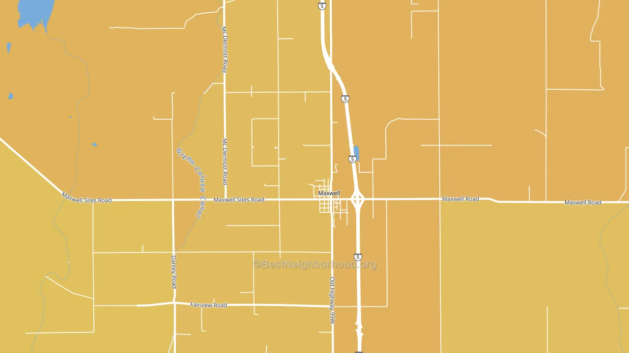 95955, CA block-group voter-turnout map