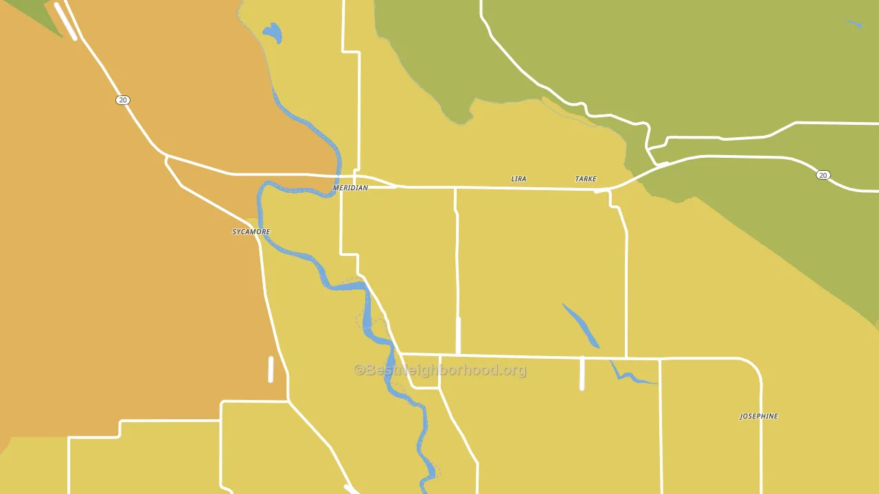 95957, CA block-group voter-turnout map
