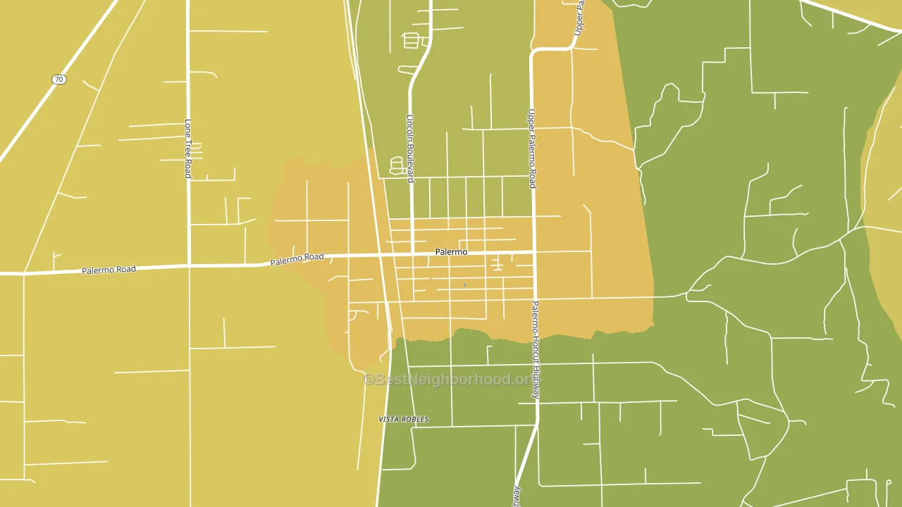 95968, CA block-group voter-turnout map