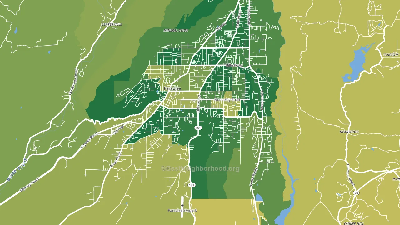 95969, CA block-group voter-turnout map