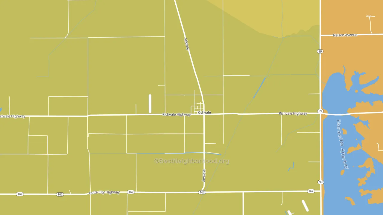 95974, CA block-group voter-turnout map