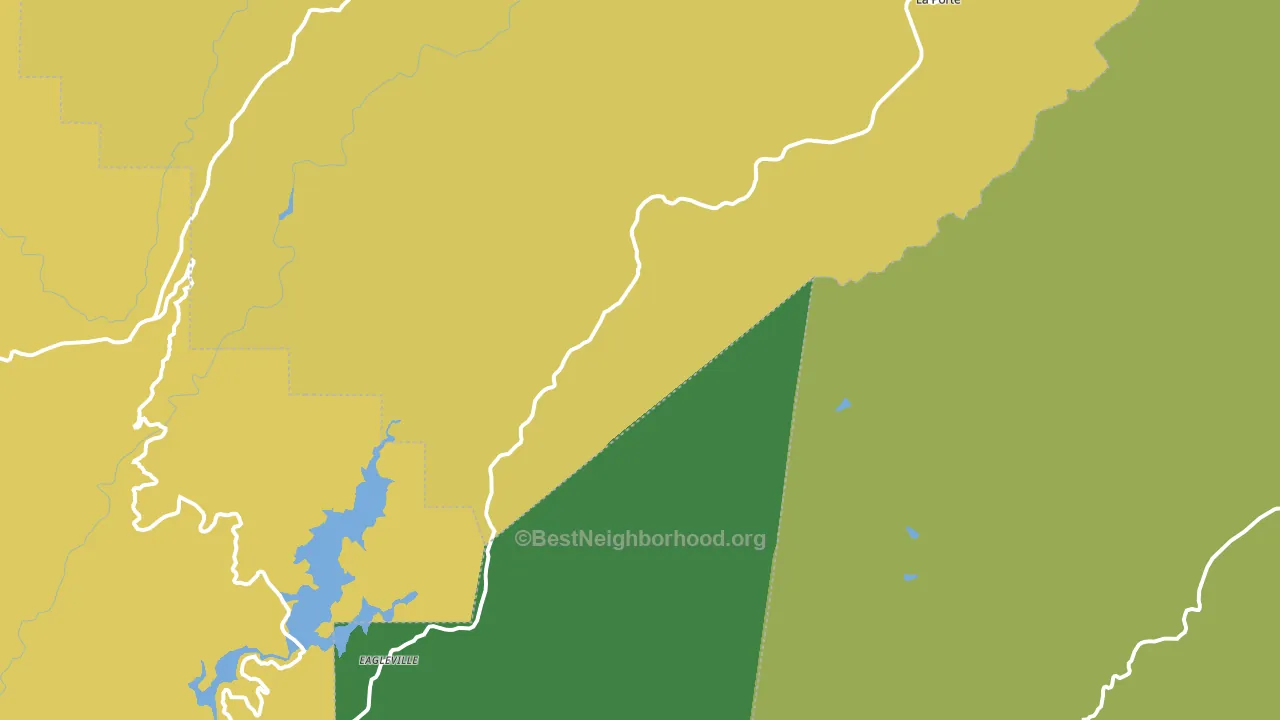 95981, CA block-group voter-turnout map