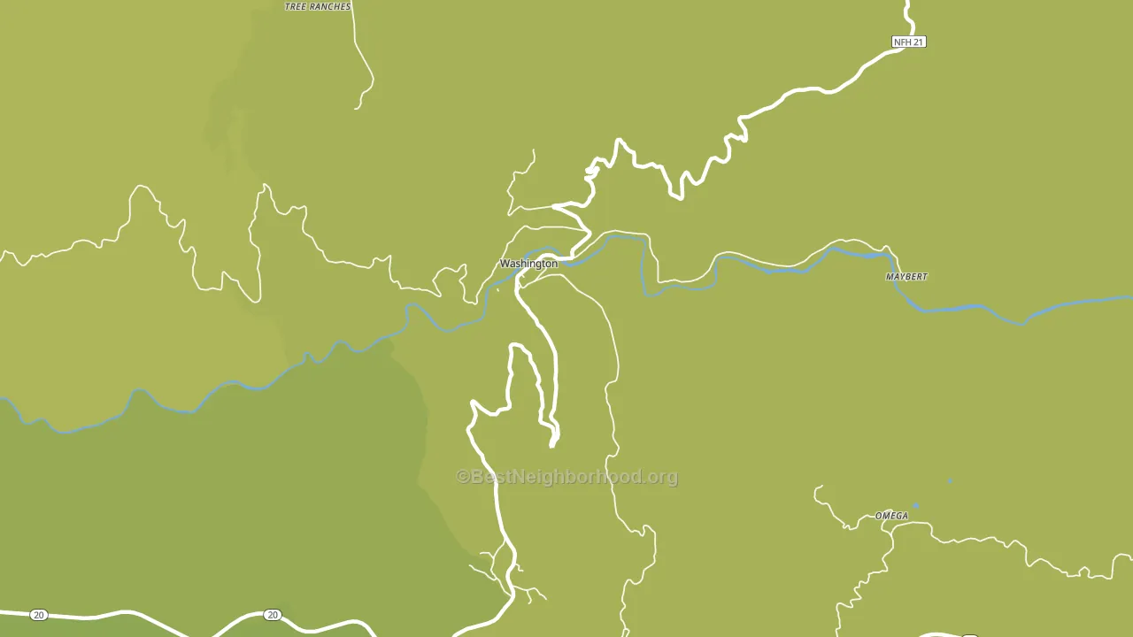 95986, CA block-group voter-turnout map