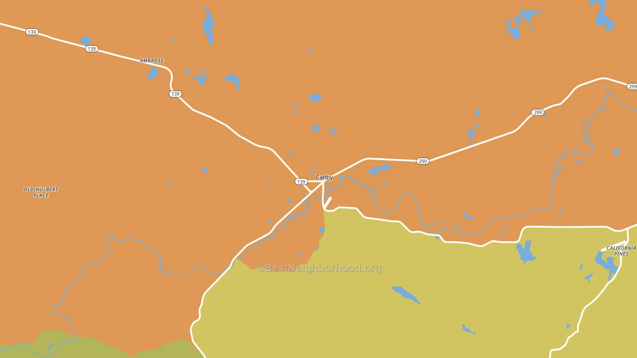 96015, CA block-group voter-turnout map