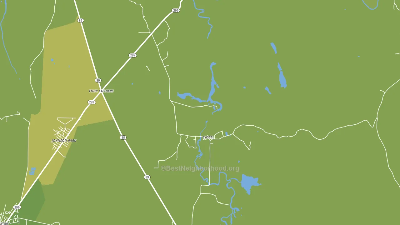 96016, CA block-group voter-turnout map