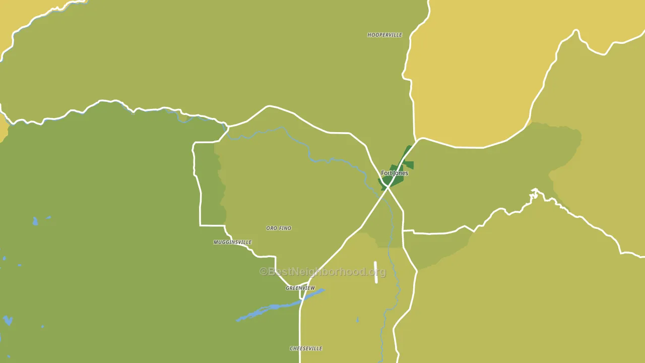 96032, CA block-group voter-turnout map