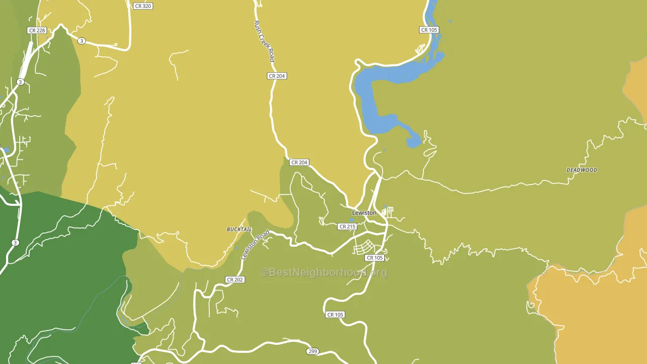 96052, CA block-group voter-turnout map