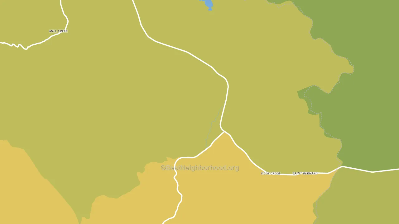96061, CA block-group voter-turnout map