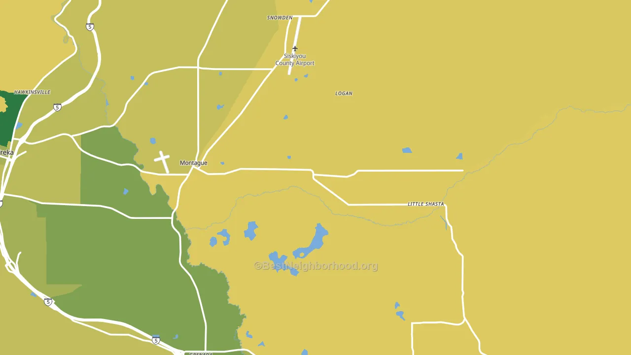 96064, CA block-group voter-turnout map