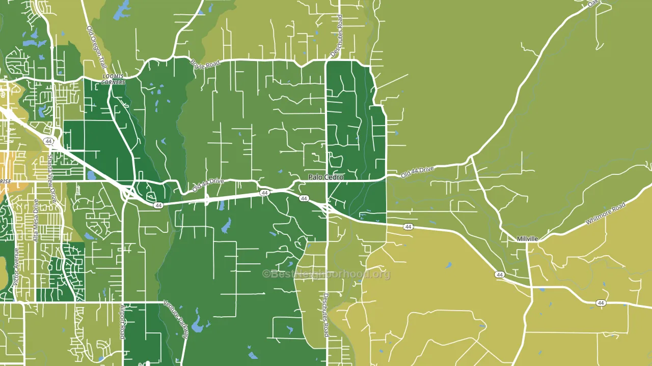 96073, CA block-group voter-turnout map