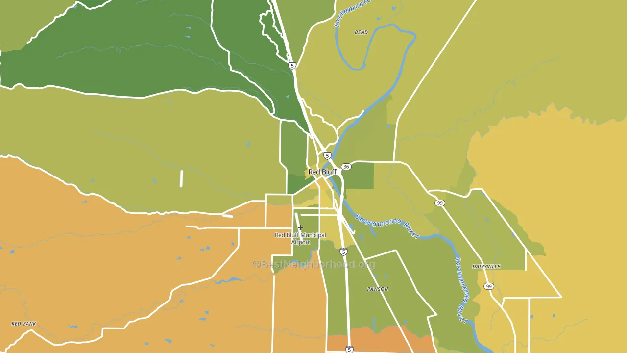 96080, CA block-group voter-turnout map