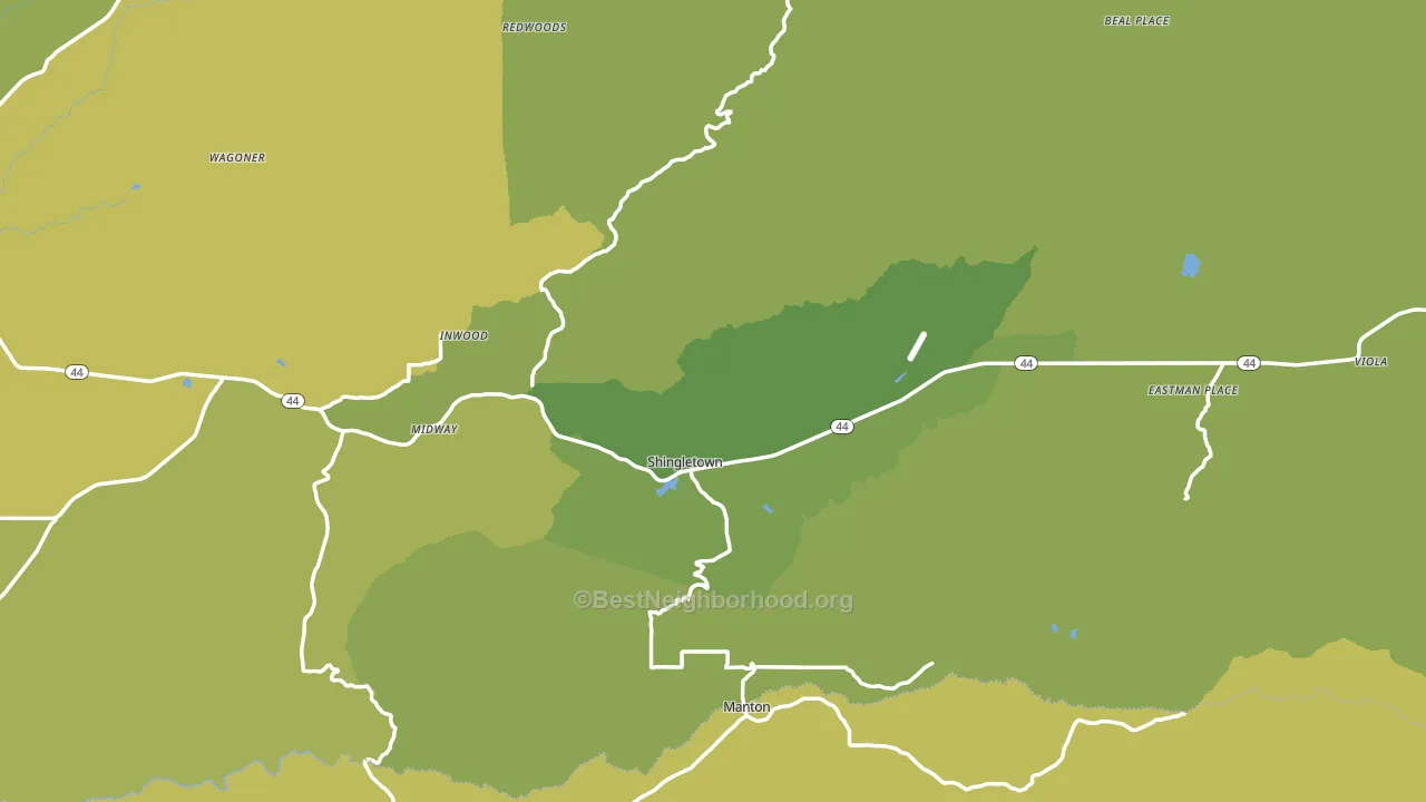 96088, CA block-group voter-turnout map