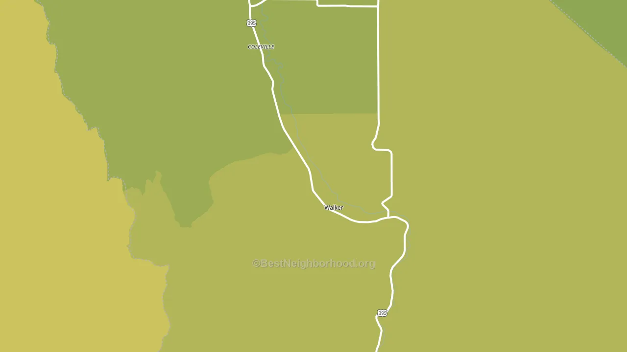 96107, CA block-group voter-turnout map