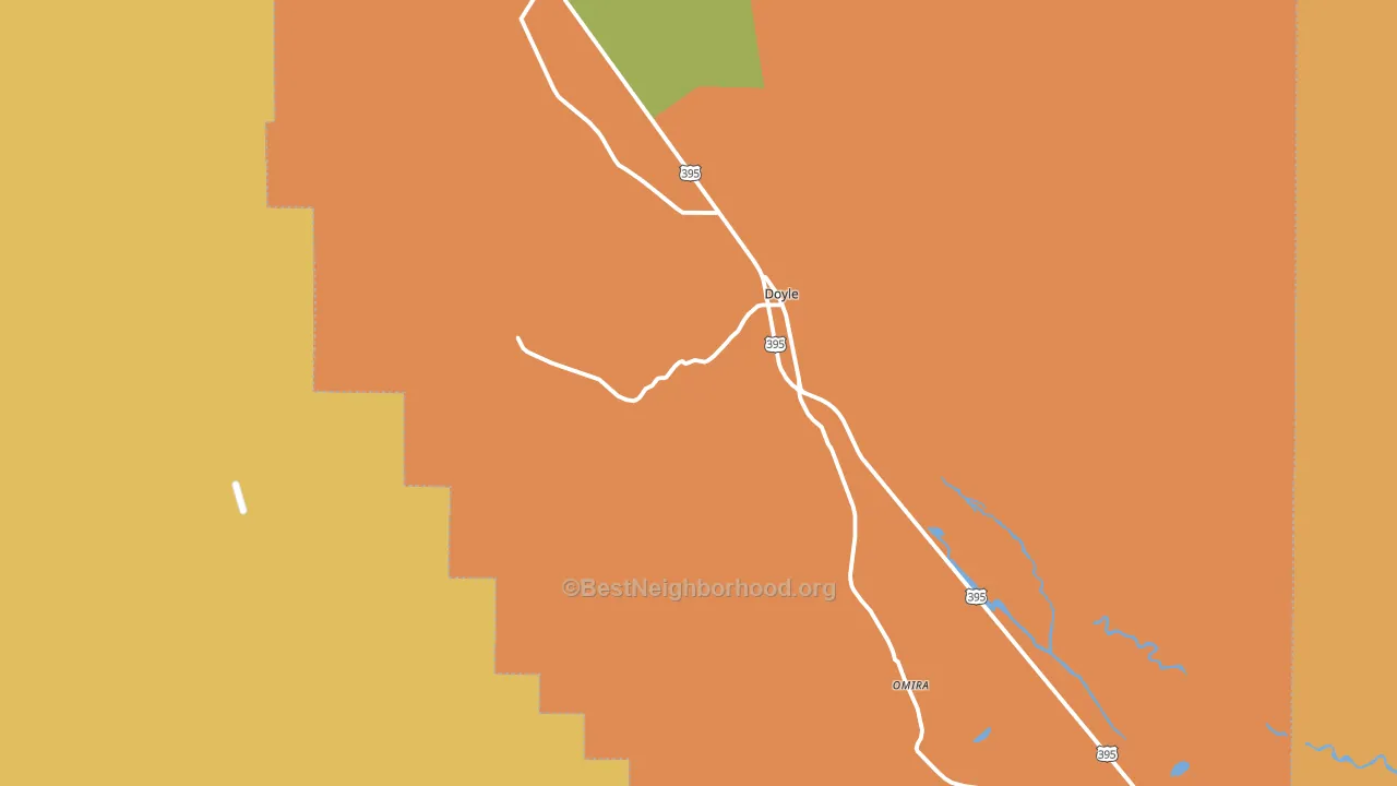 96109, CA block-group voter-turnout map